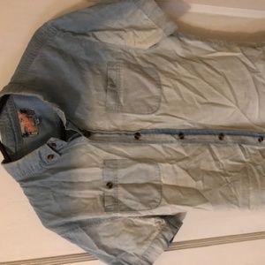 Blue/White Fade Button Down